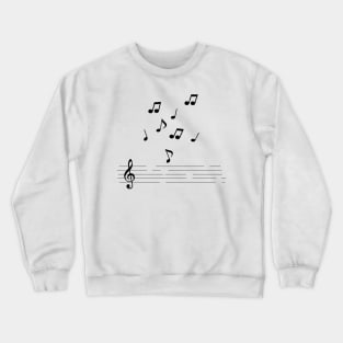 music notes artwork Crewneck Sweatshirt